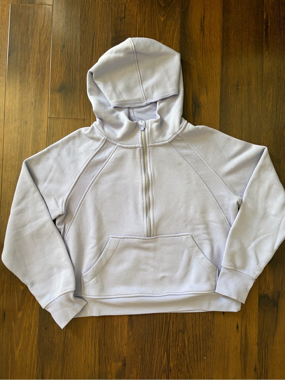 Danskin Lavender Half-Zip Hooded Pullover - Picture 3 of 4